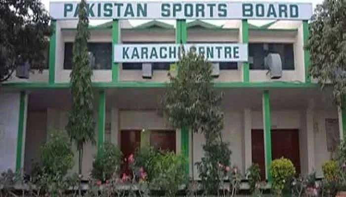 The image shows Pakistan Sports Board centre building. — APP/File